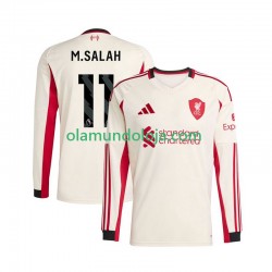 Camisola Liverpool Mohamed Salah 11 Homem Equipamento Segundo 2025-2026 Manga Comprida